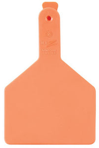 Cow Tag, Orange, 3 x 4.5-In., 25-Pk.