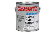 1-Gallon Flat White Latex Exterior Paint (Pack of 2)