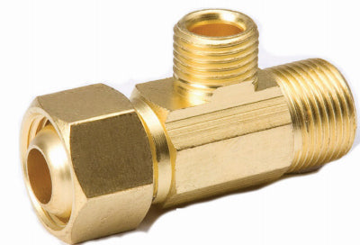 BK Products ProLine 1/2 in. Compression Sizes X 1/2 in. D MPT Brass Tee
