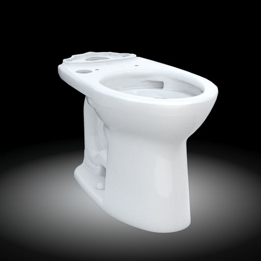 TOTO® Drake® Elongated Universal Height TORNADO FLUSH® Toilet Bowl with 10 Inch Rough-In and CEFIONTECT®, WASHLET®+ Ready, Cotton White - C776CEFGT40.10#01