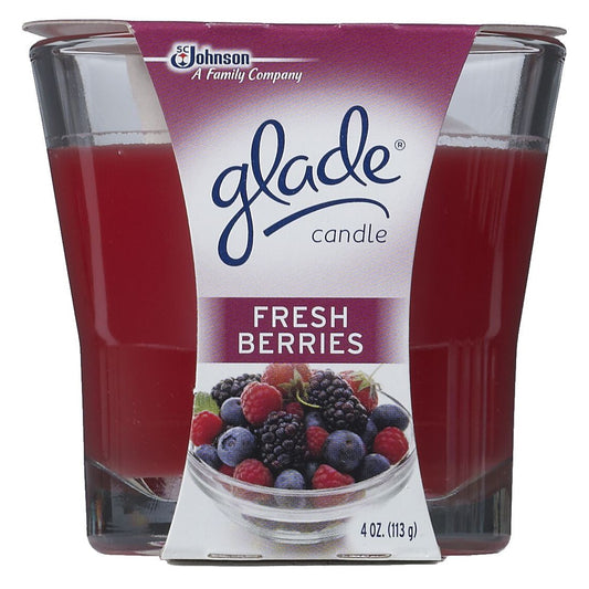 Glade 70334 3.4 Oz Radiant Berries And Wild Raspberry Glade Candle (Pack of 6)