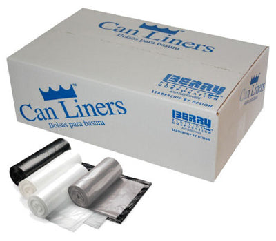 Can Liners, Gray, 33-Gal., 33 x 39-In., 100-Ct.
