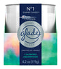 Glade Atmosphere Collection Beige Jasmine & Cedarwood Scent Soy Air Freshener Candle 3-1/4 in. H x 2-7/8 in. Dia. (Pack of 6)