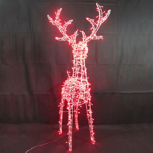 Celebrations LED Red 52 in. Standing Reindeer Yard Decor