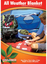 Grabber  Blue  All Weather Blanket  .5 in. H x 60 in. W x 84 in. L 1 pk