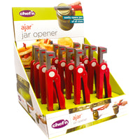 Chef'n Ajar 8-7/8 in. W x 10-13/16 in. L Red Plastic Jar Opener (Pack of 12)