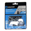 Crawford Zinc Plated Black/Silver Steel 0.25 in. Peg Hooks 8 pk