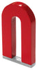 Master Magnetics 07225 2 X 1 X 0.25 Red Alnico Horseshoe Magnet With Keeper