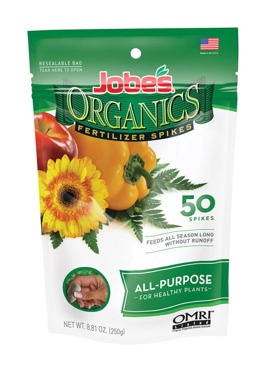 Jobe's Organic Spikes All Purpose Plant Food 50 pk