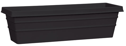 Akro Mils MSW30000G18 30" Black Marina Box Planter (Pack of 6)