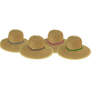 Midwest Glove 42H8 Ladies Straw Hat Assorted Colors (Pack of 6)