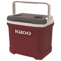 Profile Cooler, Handle & Lockable Lid, Red, 16-Qts.