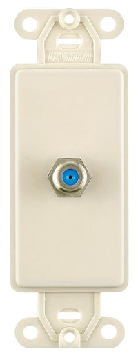 Leviton R86-40681-00T Light Almond Decora Wallplate Insert F-Connector