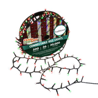 Holiday Bright Lights Christmas 500L Twinkling Straight Rice -Traditional