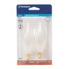 Westinghouse  60 watts B10  Decorative  Incandescent Bulb  E12 (Candelabra)  White  2 pk