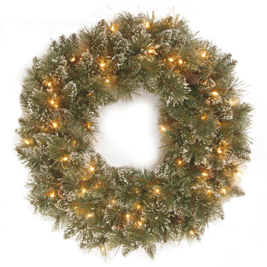 National Tree Company  26 in. Dia. LED  Prelit Decorated LED Decorated Wreath