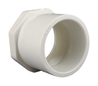 Casquillo reductor de PVC FPT de 1-1/2 pulg. de diámetro x 1/2 pulg. de espiga Charlotte Pipe Schedule 40