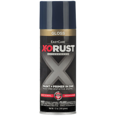 Anti-Rust Enamel Paint & Primer, Blue Gloss, 12-oz. Spray