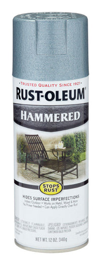 Rust-Oleum Stops Rust Gloss Light Blue Spray Paint 12 oz. (Pack of 6)