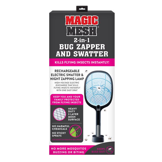 Magic Mesh Flying Insect Killer Bug Zapper and Swatter 1 pk