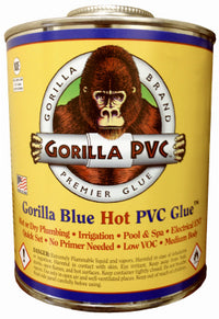 Gorilla PVC Blue Solvent Cement 8 oz