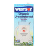 Westsoy Organic Vanilla - Unsweetened - Case of 12 - 32 Fl oz.