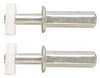 Prime-Line Silver/White Nylon/Steel Bi-fold Door Wheel Guide 2 pk