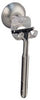 iDesign Forma Brushed Clear/Silver Plastic/Stainless Steel Razor Holder
