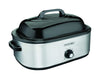 Proctor Silex Polished Chrome Black Aluminized Steel 18 qt Electric Roaster 9.8 in.   H X 17.4 in.