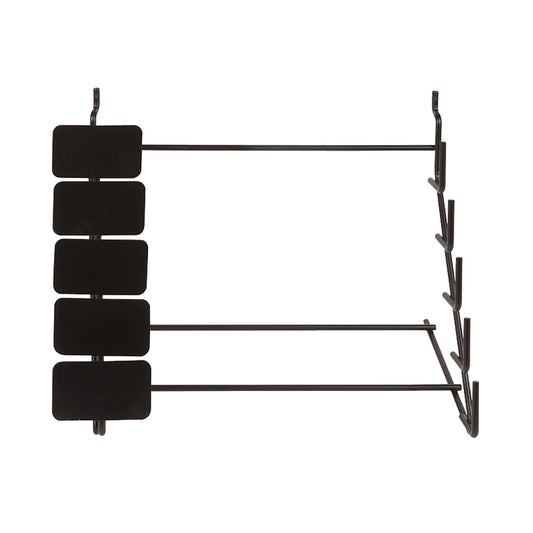 Johnson Black 6 Position Carpenter Square Display Rack Metal
