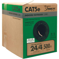 Southwire 57157945 500' Tan 24 Gauge 4 Wire Indoor/Outdoor Cord