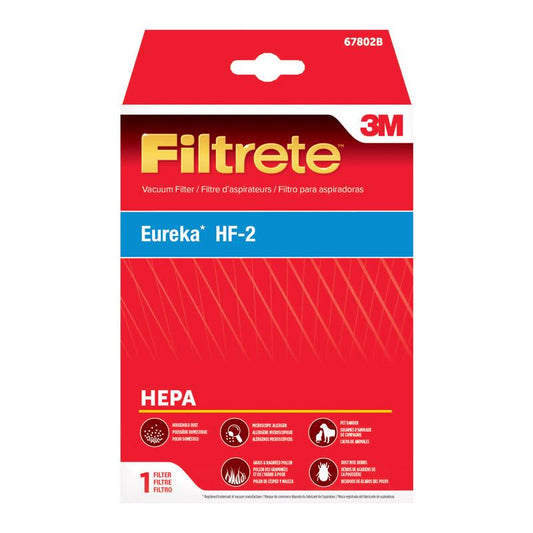3M Filtrete Vacuum Filter For Eureka Style HF-2 HEPA 1 pk