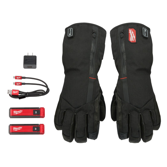 Milwaukee  REDLITHIUM  XL  Polyester  USB Heated  Black  Gloves