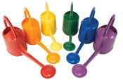 Dramm 60-12450 5 Liter Injection Molded Plastic Watering Can Assorted Color (Pack of 6)