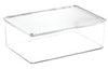 iDesign Clarity Clear Storage Box 3.75 in. H X 7.25 in. W X 10.75 in. D Stackable