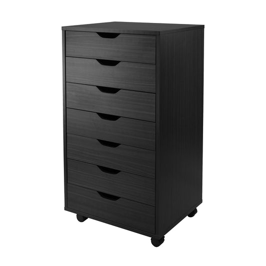 Winsome 35.35 in. H X 19.21 in. W X 15.98 in. D Black Wood Cabinet