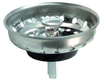 Basket Sink Strainer with Post, Chrome Finish (Pack of 5)