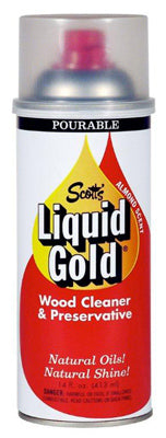 Scotts Liquid Gold Almond Scent Wood Cleaner and Preservative 14 oz Liquid