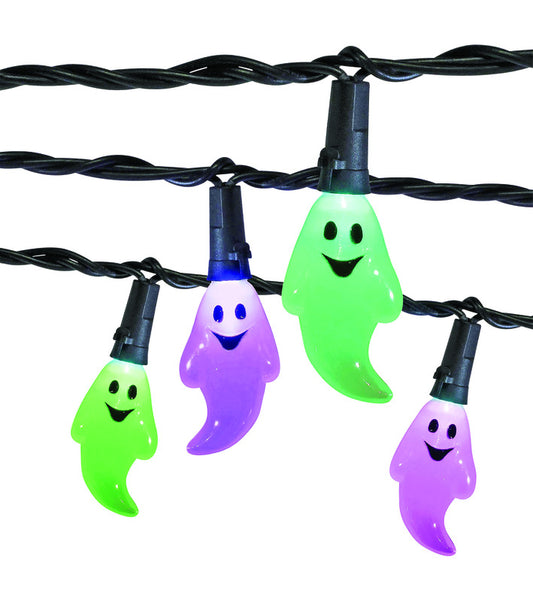 Celebrations Ghost Color Changing Lighted Purple/Green Halloween Lights n/a in. W 1 pk (Pack of 6)