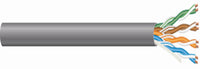 Solid Bare Copper Wire, CMR, Gray, 1,000-Ft.