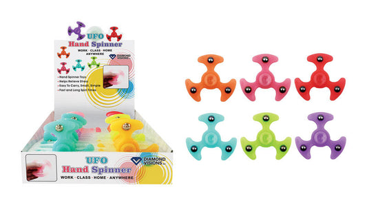 Diamond Visions UFO Fidget Spinner Plastic 1 pk (Pack of 24)