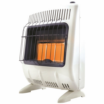 Radiant Wall Heater, Vent-Free, White, 20,000 BTU, For 700 Sq. Ft.