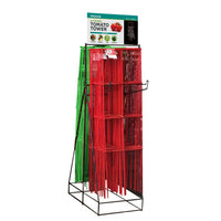 Tomato Tower Display, 4-Panel, 20-Pc., Green & Red