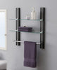 Neu Home Chrome Clear Towel Bar with Shelf 19.6 in.   L Glass