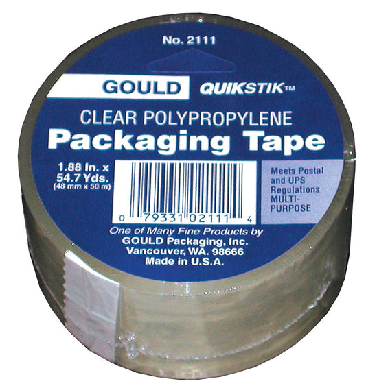 Lepages 56305 1.88" Gould QuikStik™ Clear Polypropylene Packaging Tape
