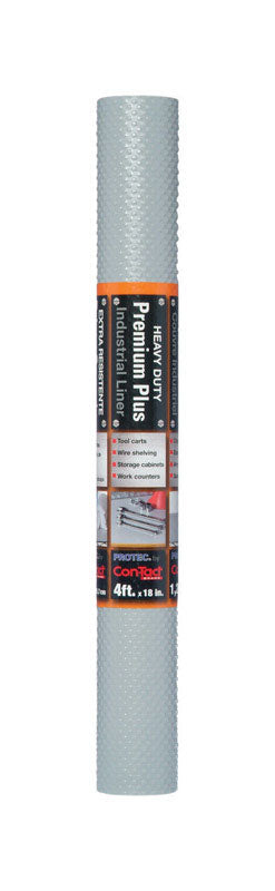 Con-Tact Grip Premium 4 ft. L x 18 in. W Gray Non-Adhesive Premium Grip Liner (Pack of 6)