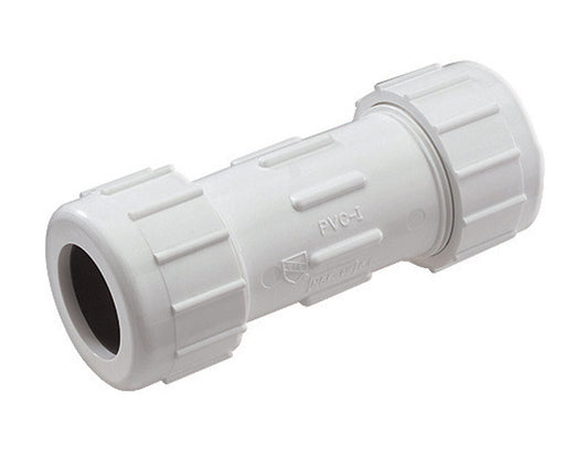 NDS Schedule 40 2 in. Compression each X 2 in. D Compression PVC Coupling 1 pk