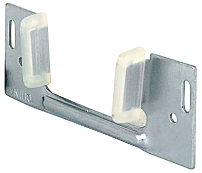 Prime-Line Clear/Silver Nylon/Steel Pocket Door Guide 1 pk