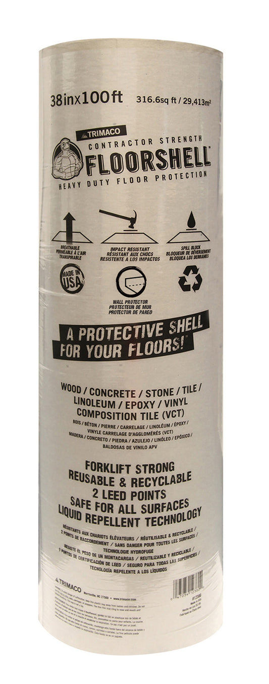 Trimaco 12380 38 X 100' Floorshell Contractor Strength Heavy Duty Floor Protection