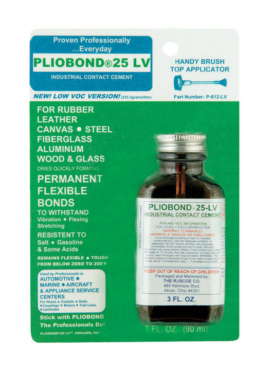 Pliobond 25-LV High Strength Hybrid Adhesive Contact Cement 3 oz
